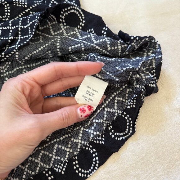 MADEWELL Lace Up Peasant Top in Caravan Print - Picture 8 of 12